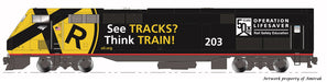 Kato 176-6039LS N Scale GE P42 Genesis Amtrak Operation Lifesaver 203 DCC LokSound