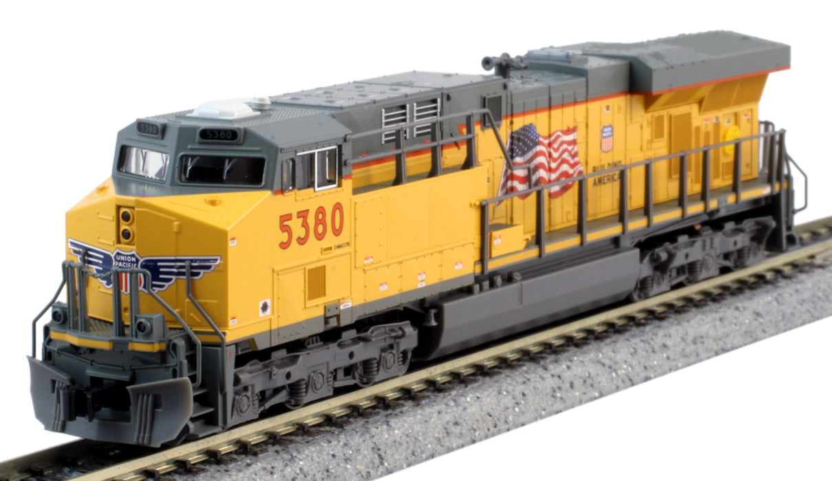 KATO 176-8932 N Scale GE ES44AC GEVO Diesel Locomotive Union Pacific Flag UP 5380
