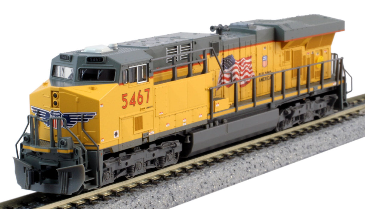 KATO 176-8933 N Scale GE ES44AC GEVO Diesel Locomotive Union Pacific Flag UP 5467
