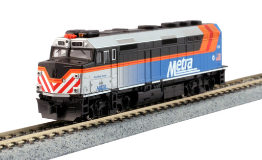 Kato 176-9105 DCC N Scale EMD F40PH Diesel Metra "Fox River Grove" 174 with DCC