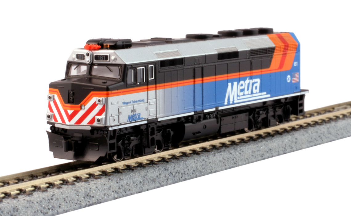 Kato 176-9106 N Scale EMD F40PH Diesel Metra "Village of Schaumburg" 181