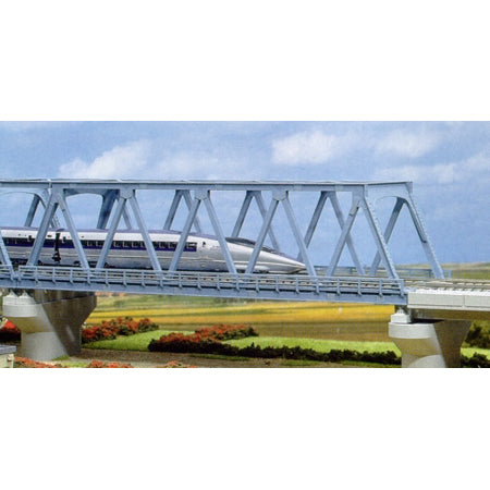 Kato 20436 N Scale UniTrack 248mm 9-3/4" Double Track Truss Bridge, Light Blue