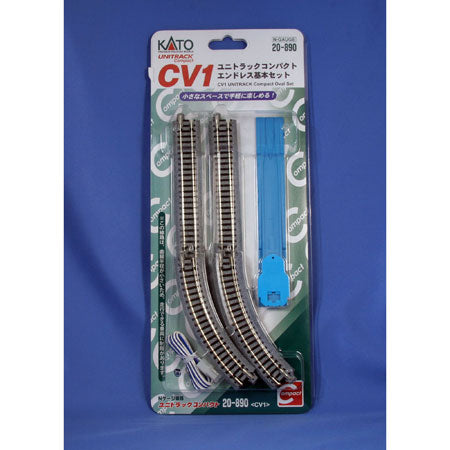 Kato 20-890 N Scale UniTrack CV-1 Compact Oval Track Set