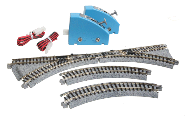 Kato 20891 N Scale UniTrack CV-2 Compact Multi-Purpose Turnout Set