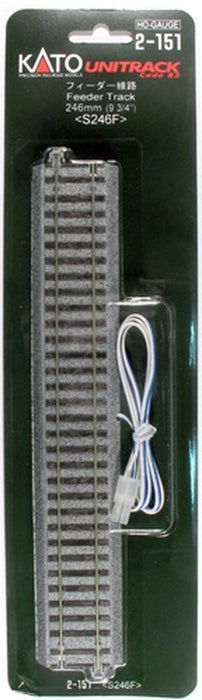 Kato 2151 HO Scale UniTrack 246mm 9-3/4" Straight Feeder