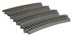 Kato 2280 HO Scale UniTrack 370mm 14-9/16" Radius Curve 22.5 Degree (4 Pack)