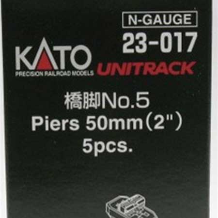 Kato 23-017 N Scale UniTrack 50mm 2" Piers (5)