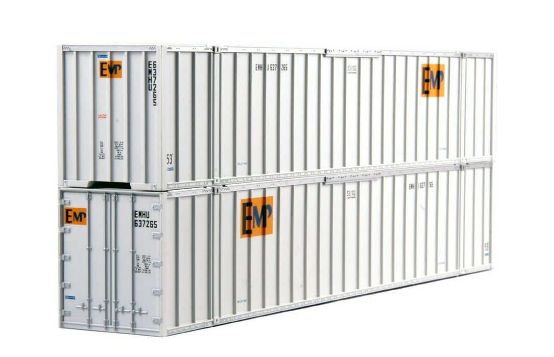 KATO 30-9024 HO Scale 53' Intermodal Container EMP 2 Pack