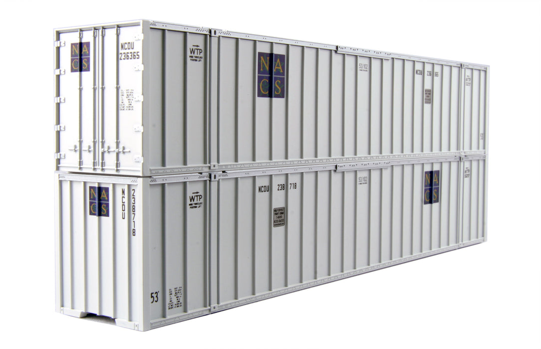 KATO 30-9025 HO Scale 53' Intermodal Container NACS 2 Pack