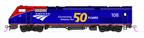 Kato 37-6115 HO Scale GE P42 Genesis Phase VI Amtrak "50th" 108