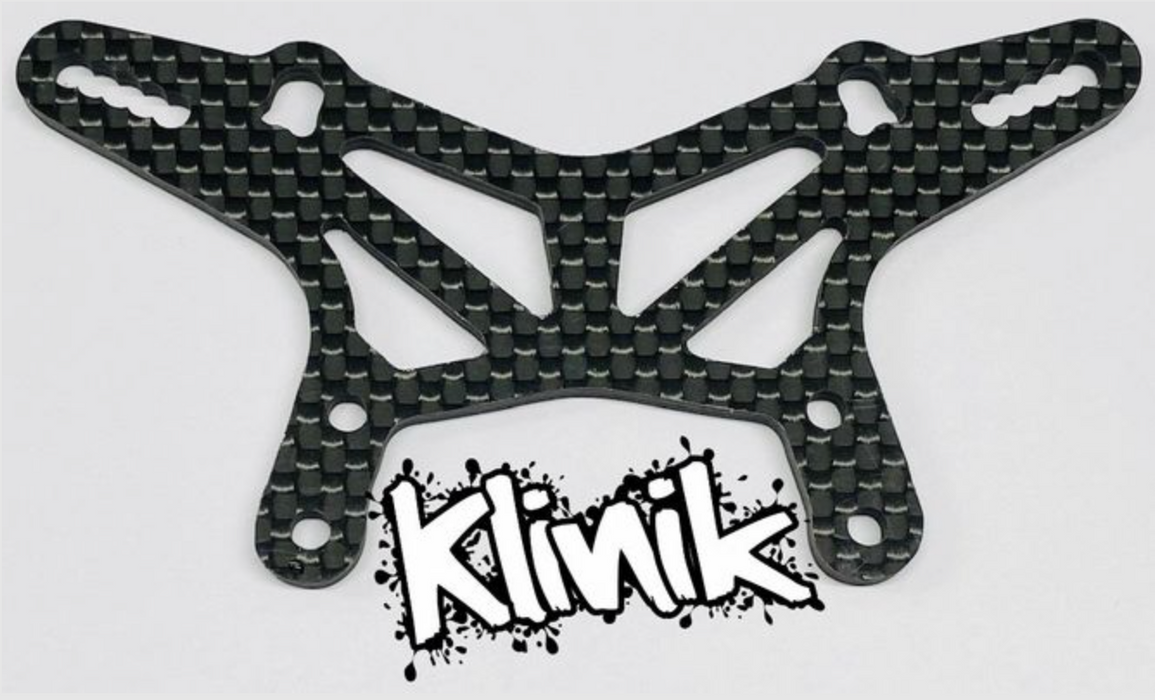 Klinik RC KRC22TFTOWER TLR 22T 4.5/5.0 3mm Carbon Fiber Conversion Front Shock Tower