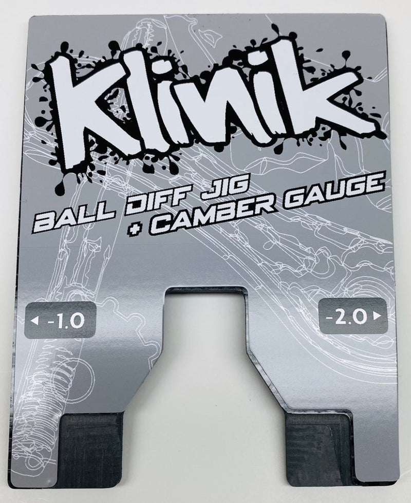 Klinik RC KRCDIFFJIG Ball Diff Jig and Camber Gauge