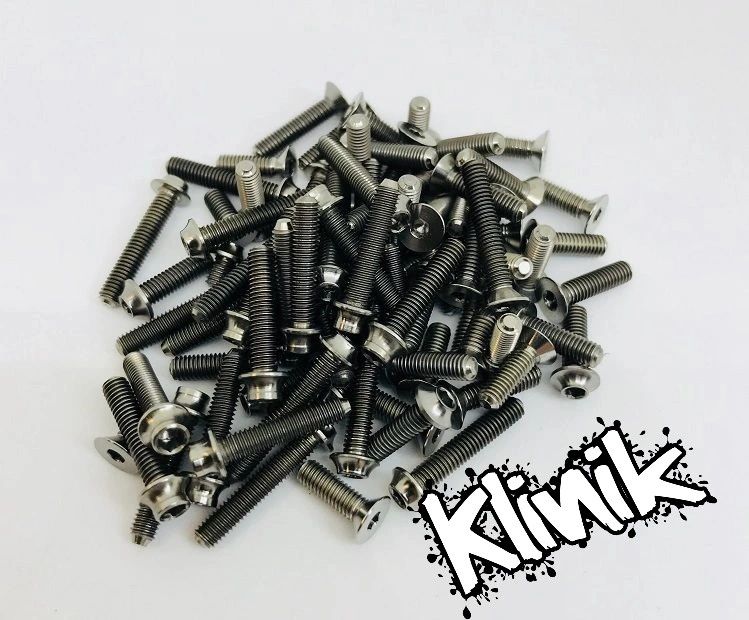 Klinik RC KRCTLR22TSCREW TLR 22T Titanium Top Screw Kit