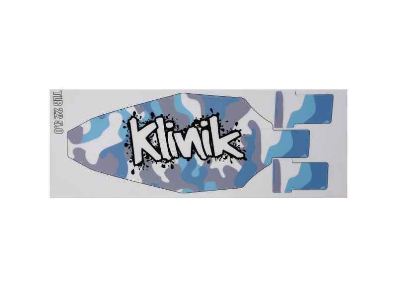 Klinik RC KRCWSKIN22 Black and White Chassis Protector for TLR 22 5.0 Series