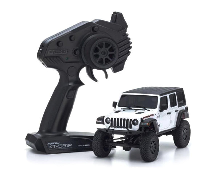 Kyosho 32521-W Mini-Z Readyset 4x4 Jeep Wrangler Unlimited Rubicon Bright White