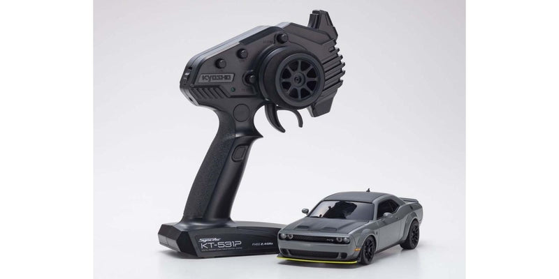 Kyosho 3261G AWD Mini-Z Dodge Challenger SRT Hellcat Redeye Readyset Destroyer Gray