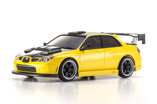 Kyosho 32620MY AWD Mini-Z MA-020 Readyset Subaru Impreza with Aero Kit Metallic Yellow