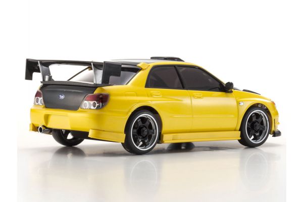 Kyosho 32620MY AWD Mini-Z MA-020 Readyset Subaru Impreza with Aero Kit Metallic Yellow