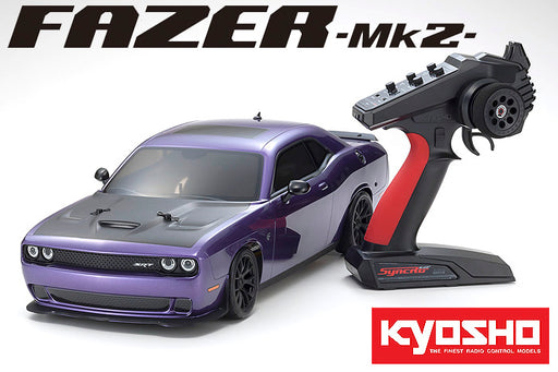 Kyosho 34415T1B 1/10 RTR 4WDFAZER Mk2 2015 Dodge Challenger Hellcat Plum Crazy
