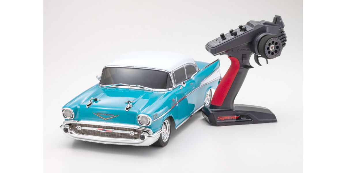 Kyosho 34433T1 1/10 Readyset 4WD FAZER Mk2 1957 Chevy Bel Air Coupe Tropical Turquoise