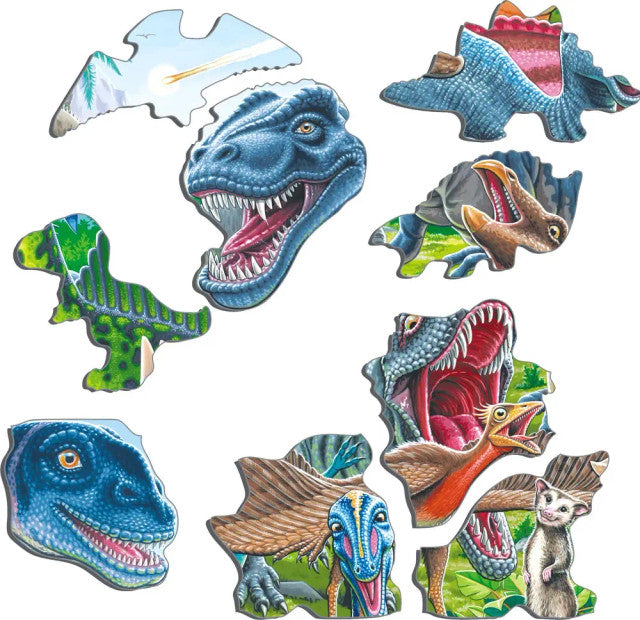 Larsen Puzzles 7912 Happy Dino Children's 43 Piece Jigsaw Puzzle