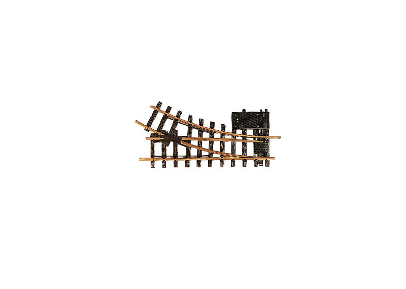 LGB 12050 G Gauge Track Right Hand Electric Turnout (330mm Straight 30 Degree R1 Curve)