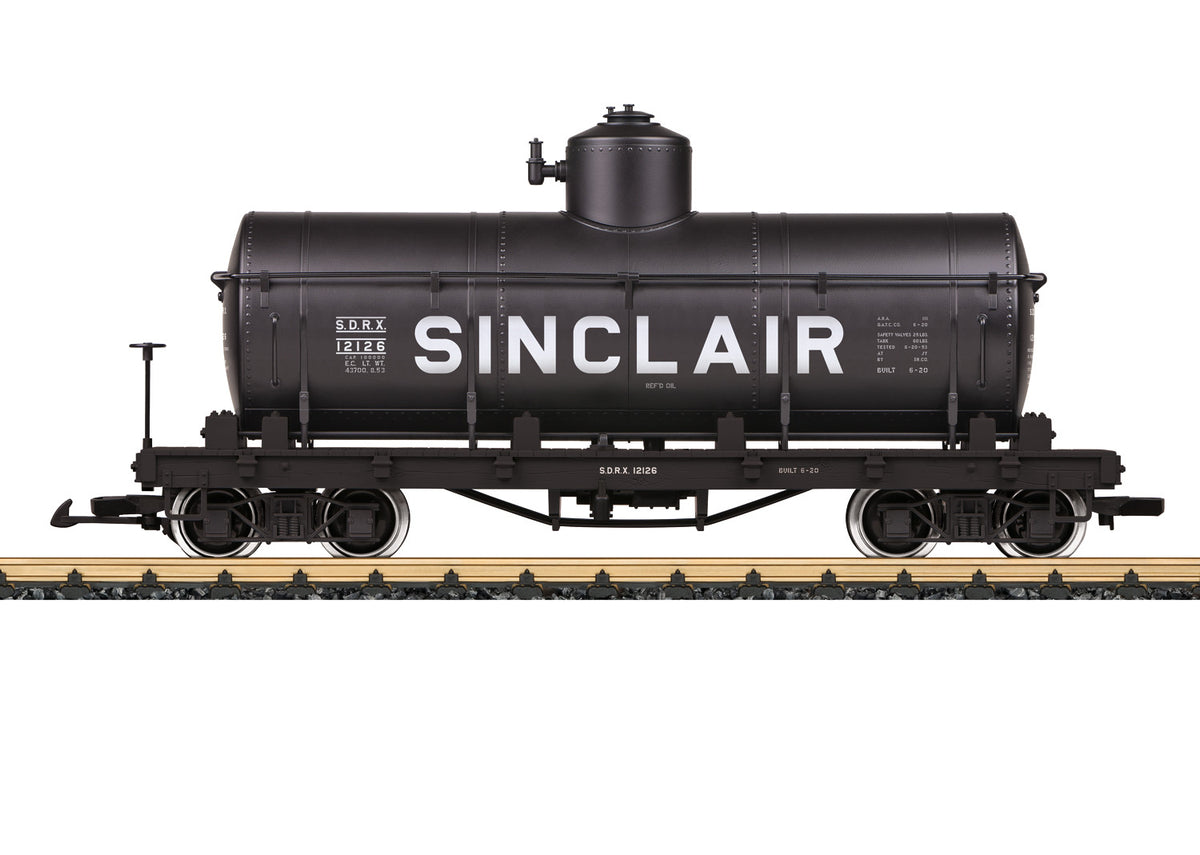 LGB 40811 G Gauge Single Dome Tank Car Sinclair SDRX 12126 — White