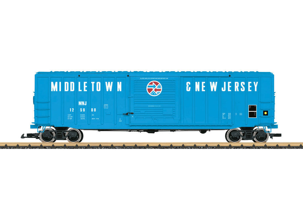 LGB 42933 G Gauge 50' Boxcar Middletown and New Jersey MNJ 125680
