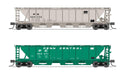 BLI (Broadway Limited Imports) 7257 N Scale H32 Covered Hopper Penn Central PC 2 Pack
