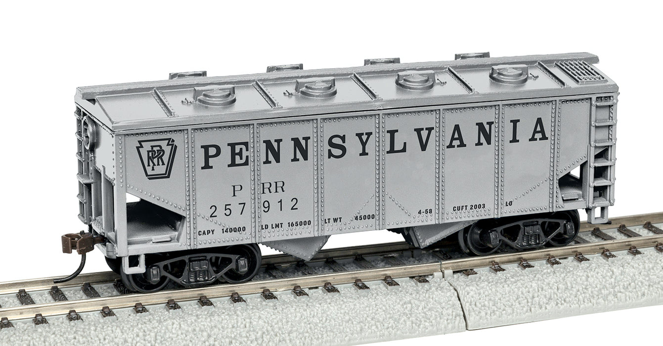 Lionel 1954380 HO Scale 2 Bay Covered Hopper Pennsylvania Railroad PRR 257912