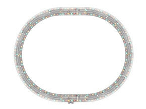 Lionel 2025080 O Gauge Lighted FasTrack 40"x50" Oval Track Pack
