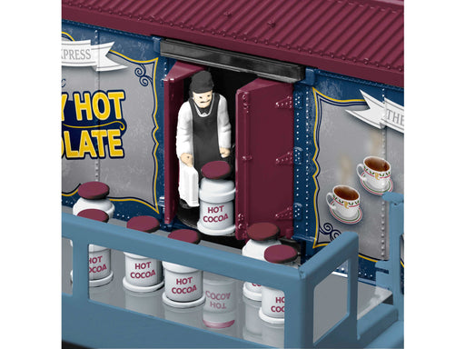 Lionel 2028120 O Gauge The Polar Express Operating Hot Chocolate Boxcar with Platform