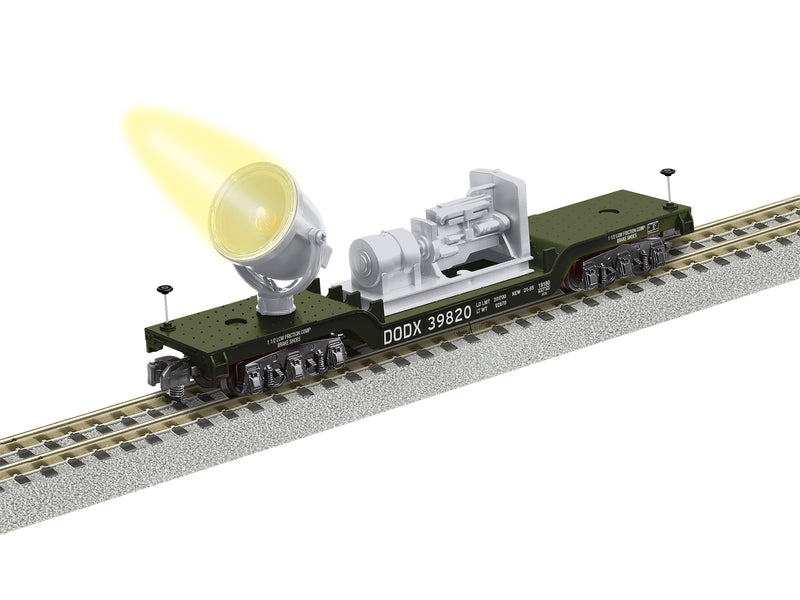Lionel 2119180 S Gauge American Flyer Department of Defense DODX Searchlight Car
