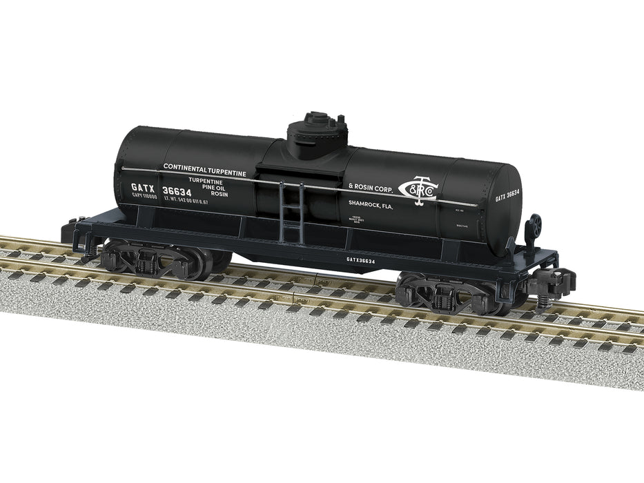 Lionel 2119330 S Gauge American Flyer Single Dome Tank Car Continental GATX 36634