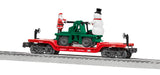 Lionel 2128260 O Gauge North Pole Central Flatcar with Handcar