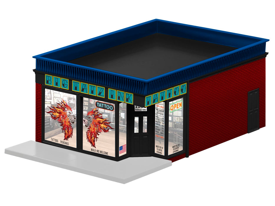 Lionel 2129010 O Gauge Big Taz Ink Tattoo Shop (Plug - Expand - Play)