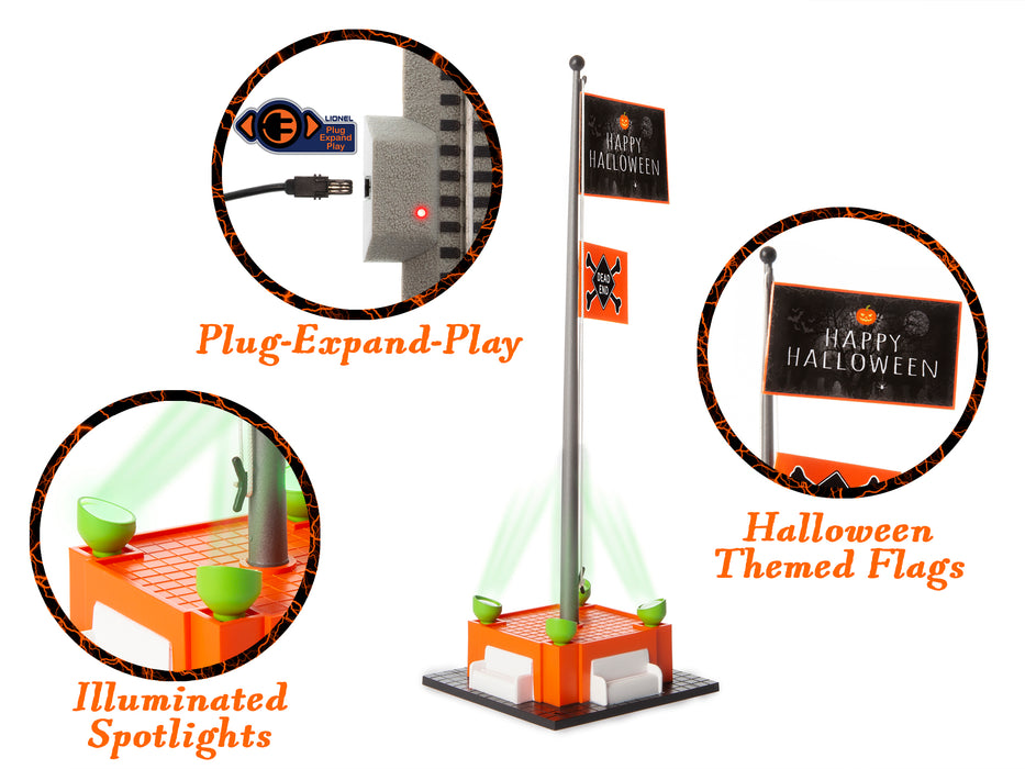 Lionel 2129230 O Gauge Halloween Flagpole (Plug-Expand-Play)