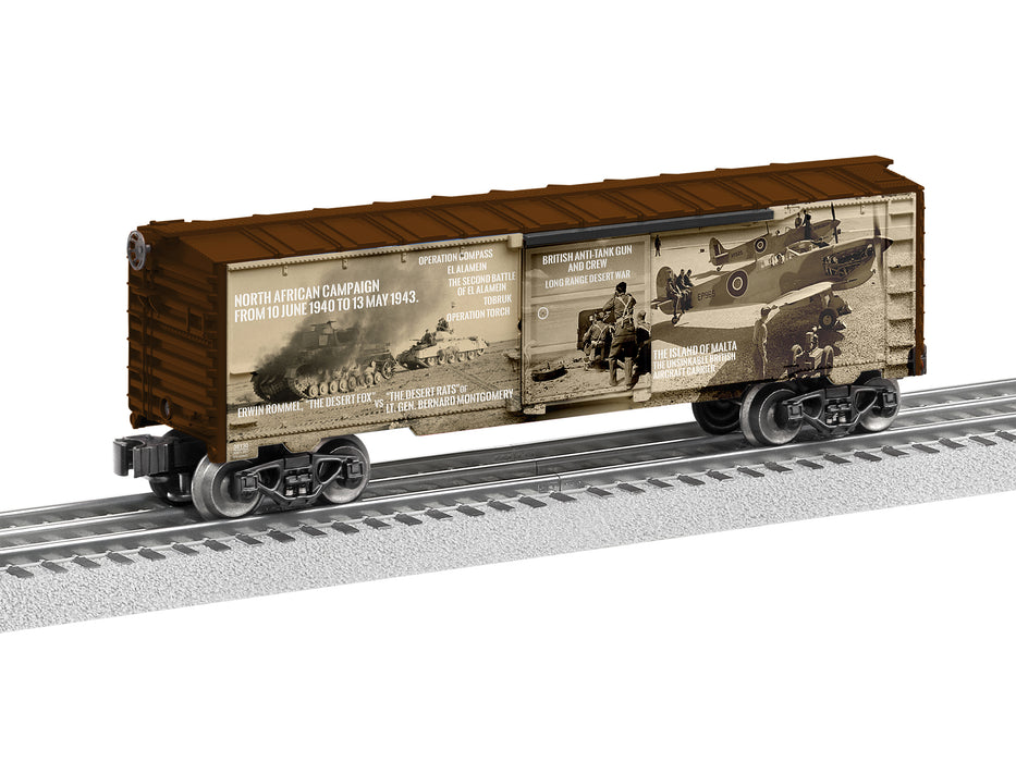 Lionel 2138130 O Gauge WWII Africa Campaign MUSA Boxcar