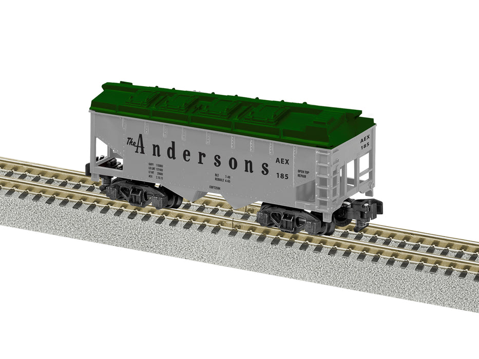 Lionel 2219051 S Gauge American Flyer 2 Bay Covered Hopper Andersons AEX