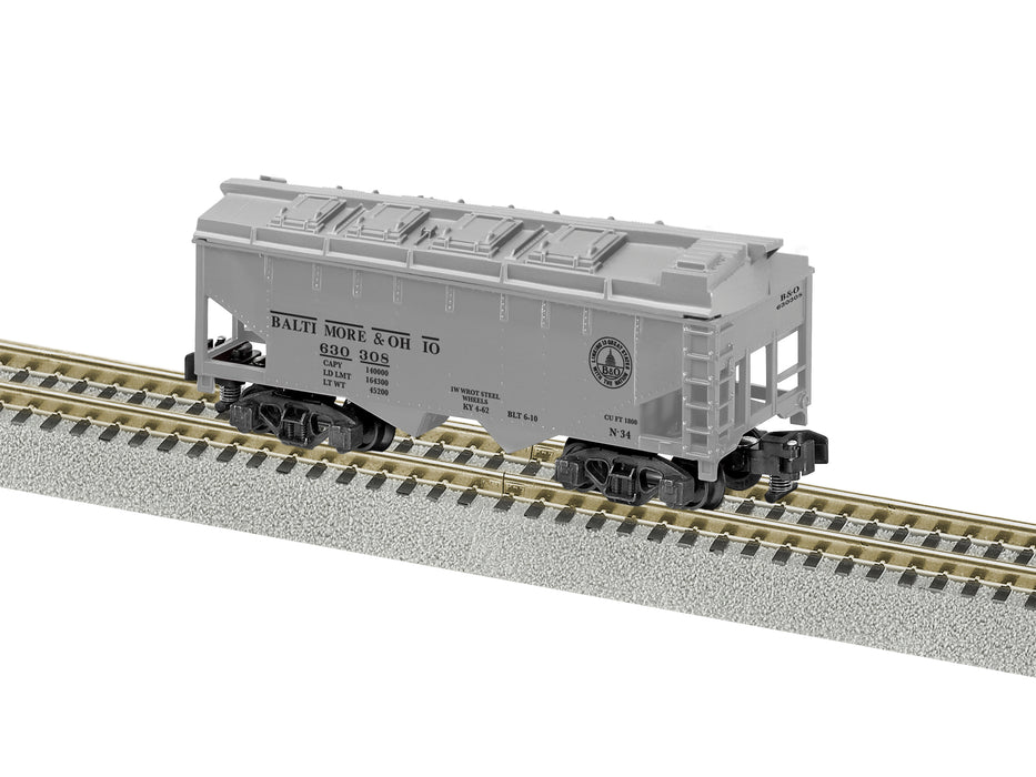 Lionel 2219061 S Gauge American Flyer 2 Bay Covered Hopper Baltimore & Ohio B&O 630308
