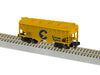 Lionel 2219072 S Gauge American Flyer 2 Bay Covered Hopper Chessie System C&O 604922