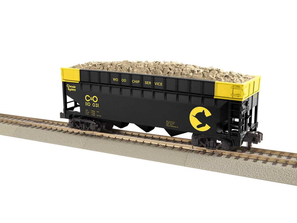 Lionel 2219261 S Gauge American Flyer Woodchip Hopper Chessie System C ...