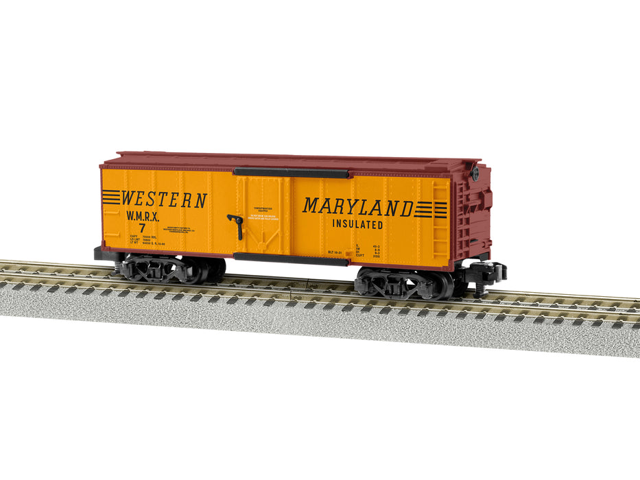 Lionel 2219401 S Gauge American Flyer 40' Insulated Boxcar Western Maryland WM 7