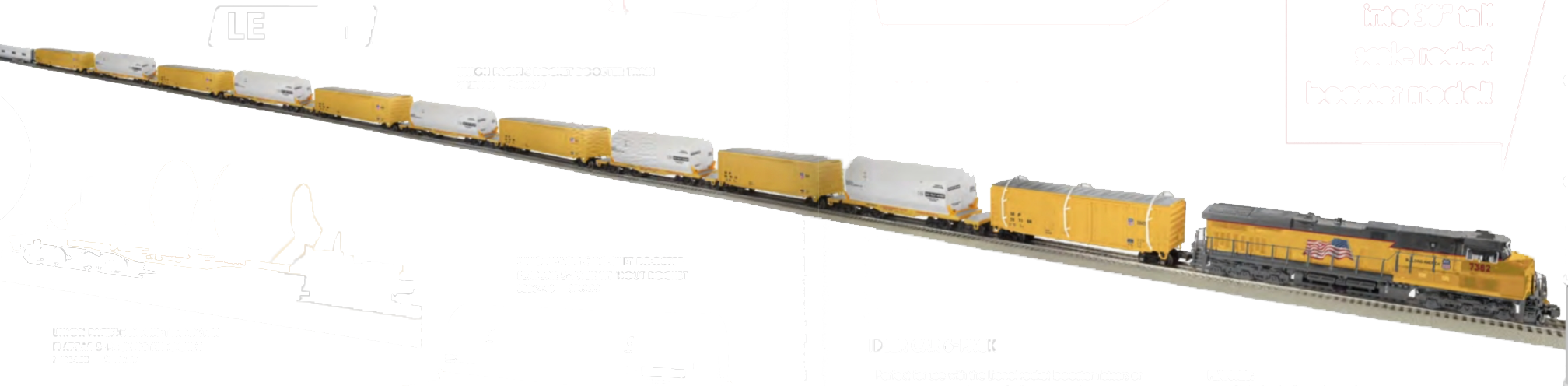 Lionel 2222020 O Scale LEGACY Union Pacific Rocket Booster Train Set