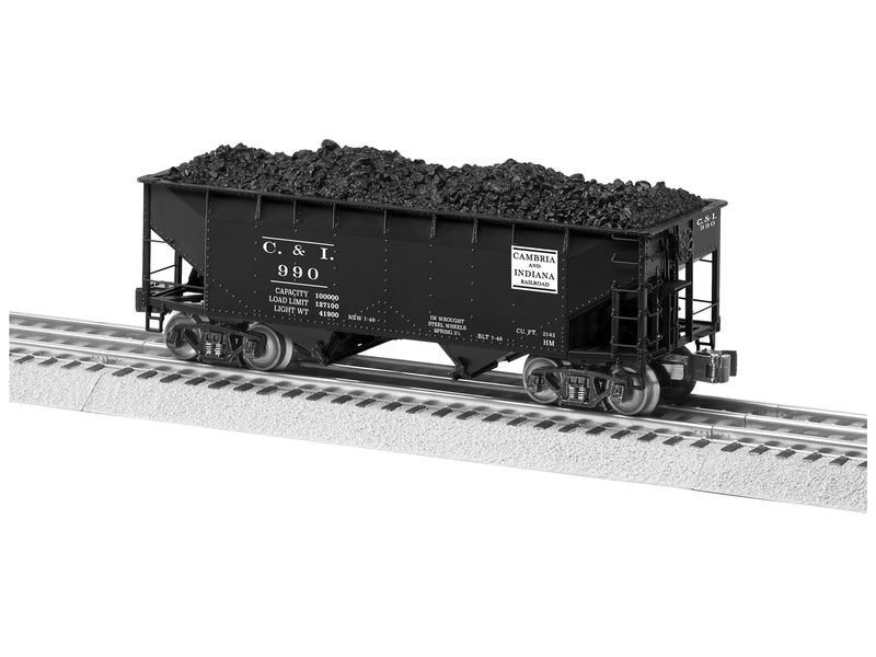 Lionel 2226040 O Scale AAR 2 Bay Open Coal Hopper Cambria and Indiana C&I 2 Pack