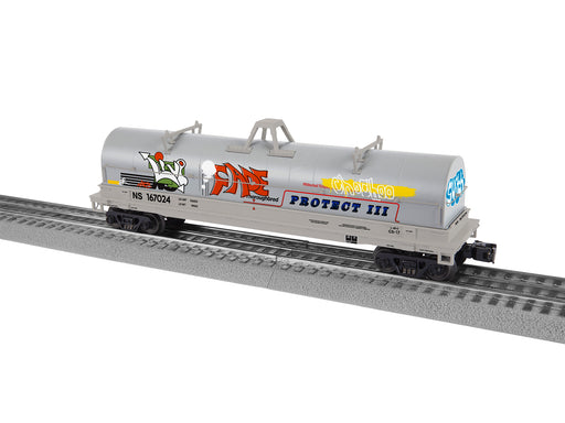 Lionel 2226550 O Scale Coil Car with Graffiti Norfolk Southern NS 167024