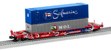 Lionel 2226582 O Scale Husky Stack Well Car with Graffiti Coe Rail CRLE 5496