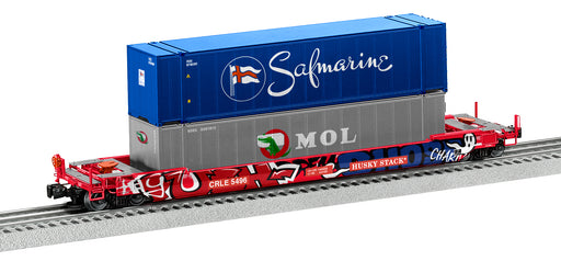 Lionel 2226582 O Scale Husky Stack Well Car with Graffiti Coe Rail CRLE 5496