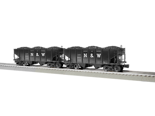 Lionel 2226930 O Scale 2 Bay Open Coal Hopper Norfolk & Western N&W 2 Pack BTO