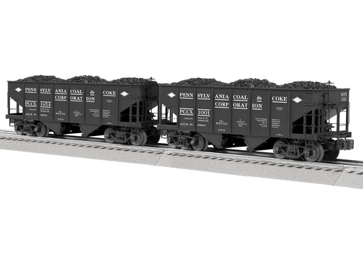 Lionel 2226950 O Scale GLa 2 Bay Open Coal Hopper Penna Coal and Coke PCCX 2 Pack BTO